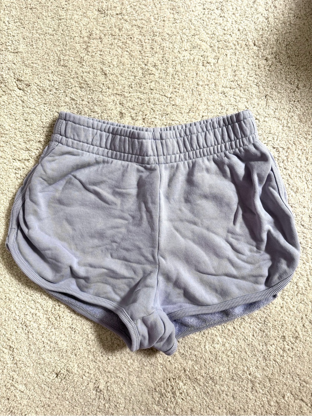 Aritzia- Women's Casual Elastic-Waist Lounge Shorts in Light Lavender